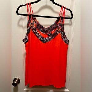 Neon Pink sleeveless blouse